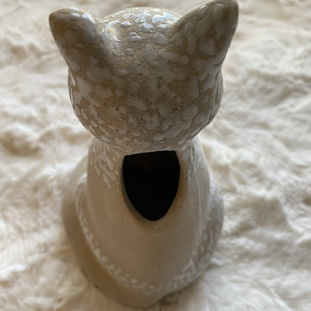 Anthropologie Woodland Bud Vase Fox Whimsical Stoneware 5.75x4 Inch New In Box - Picture 10 of 13